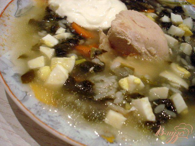 Фото приготовление рецепта: Суп со щавелем шаг №7