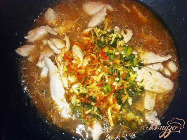 Фото приготовление рецепта: Куриное филе по китайски. шаг №4