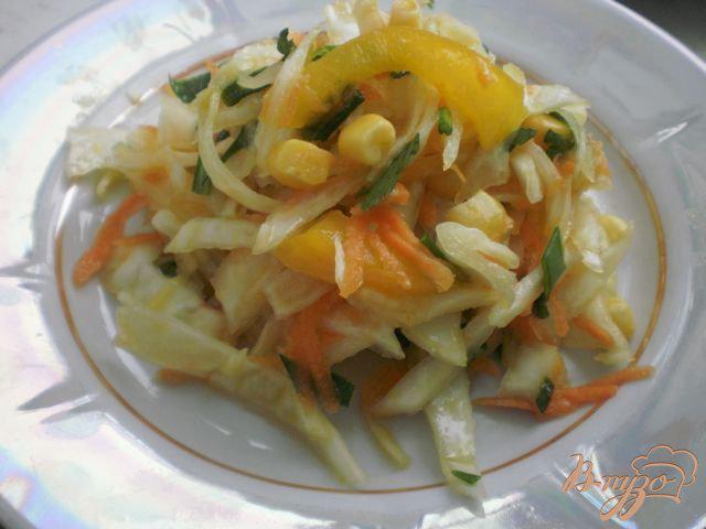 Фото приготовление рецепта: Салат из свежей капусты шаг №5