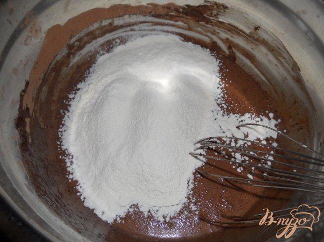 Фото приготовление рецепта: Шоколадные блинчики фламбе с мандаринами шаг №2