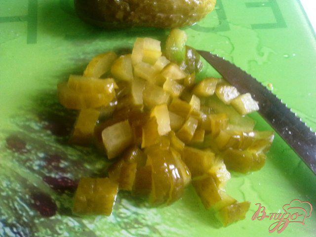 Фото приготовление рецепта: Картофельный салат с шампиньонами шаг №7