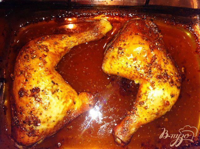 Фото приготовление рецепта: Куриные окорочка в с хрустящей корочкой шаг №6