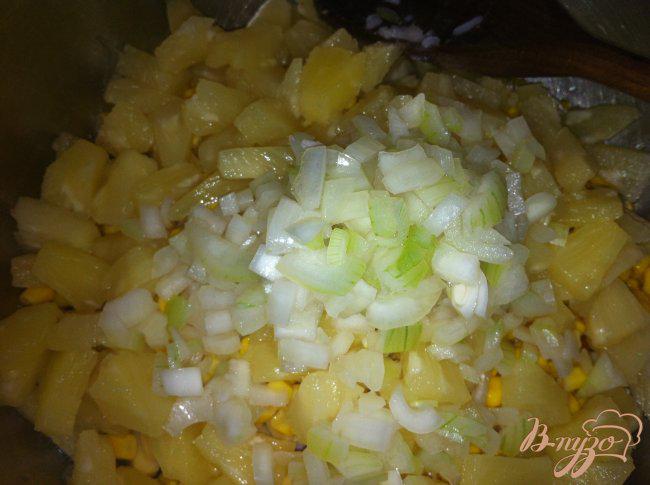 Фото приготовление рецепта: Вкусный салат «Сытный» шаг №11