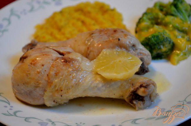 Фото приготовление рецепта: Курица с лимоном и чесноком шаг №3