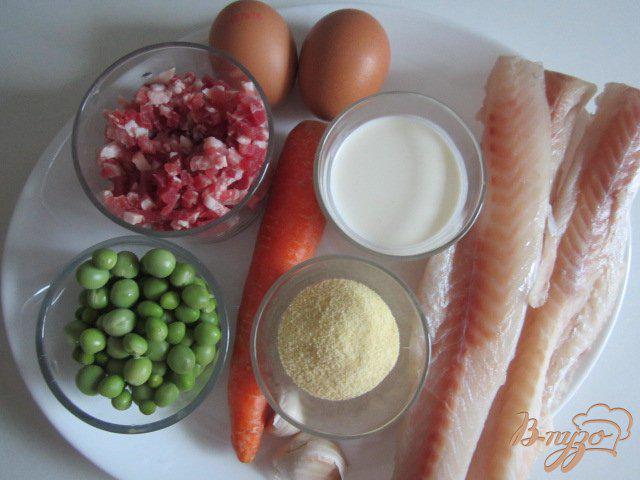 Фото приготовление рецепта: Рыбный рулет с овощами шаг №1