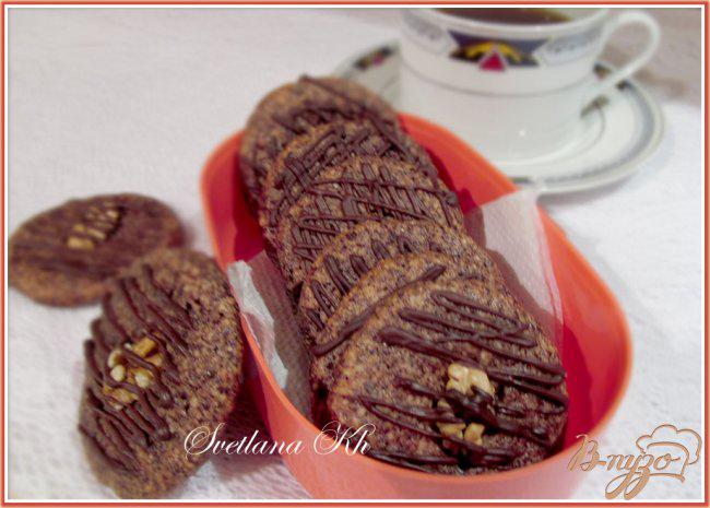 Фото приготовление рецепта: Шоколадно-ореховое печенье без муки шаг №5