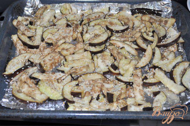 Фото приготовление рецепта: Баклажан с кунжутным семенем шаг №3