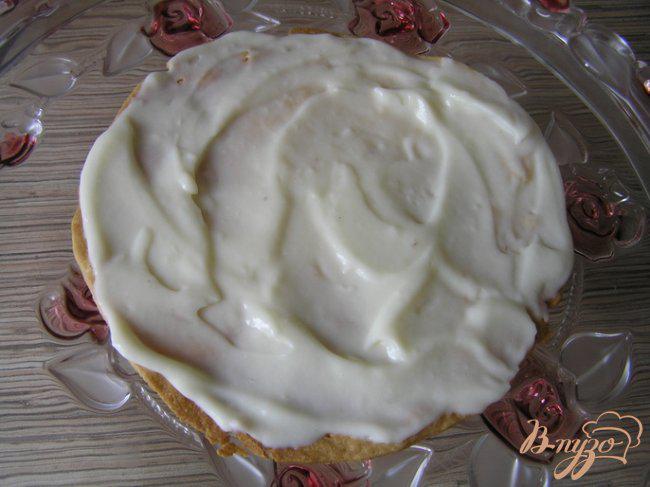 Фото приготовление рецепта: Торт «Наполеон» с кремом Муслин и брусничным соусом шаг №11