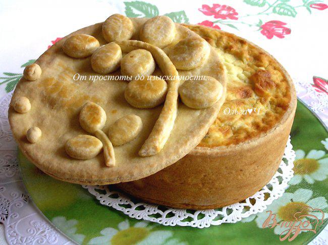 Фото приготовление рецепта: Тимбале (Timbale) - праздничный итальянский пирог шаг №20