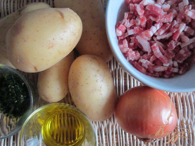 Фото приготовление рецепта: Картофельная тортилья с ветчиной шаг №1