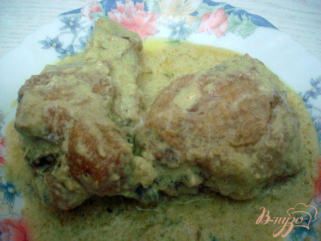 Фото приготовление рецепта: Курица в луковом соусе шаг №6