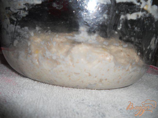 Фото приготовление рецепта: Цельнозерновой хлеб с отрубями на хлебной закваске шаг №2