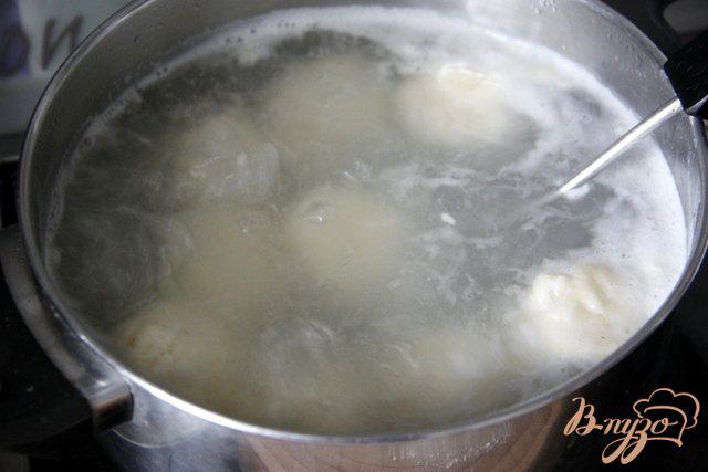 Фото приготовление рецепта: Ленивые вареники, запечённые в сметанно-маковой заливке шаг №4