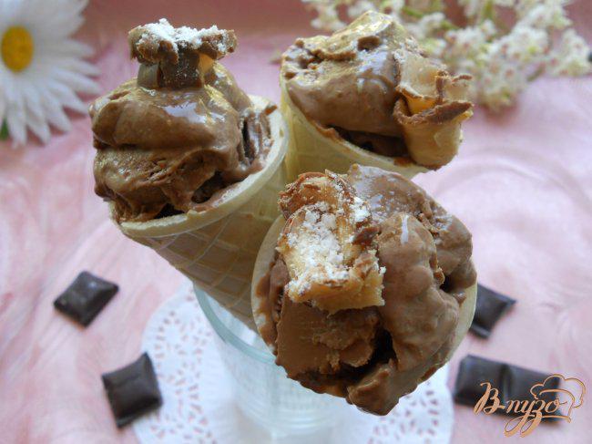Фото приготовление рецепта: Шоколадное мороженое шаг №5