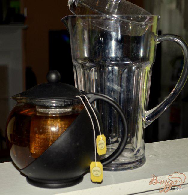 Фото приготовление рецепта: Холодный чай с фруктами шаг №1
