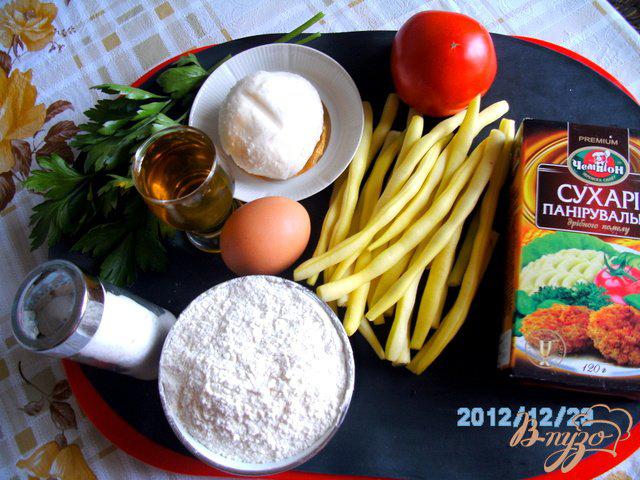 Фото приготовление рецепта: Стручковая   фасоль  с  сыром  моцарелла шаг №1