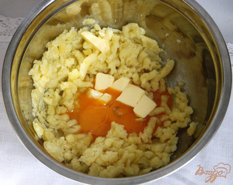 Фото приготовление рецепта: Суфле из картофеля и шпината шаг №3
