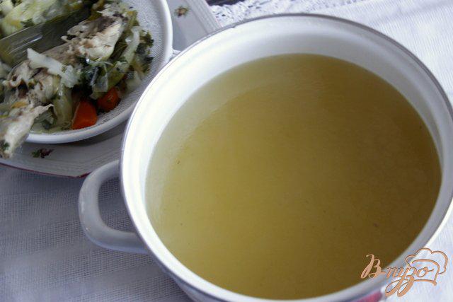 Фото приготовление рецепта: Греческий суп с творожно-рисовыми фрикадельками шаг №1