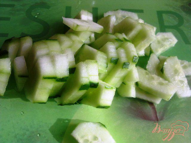 Фото приготовление рецепта: Салат латук  с помидорами черри шаг №3