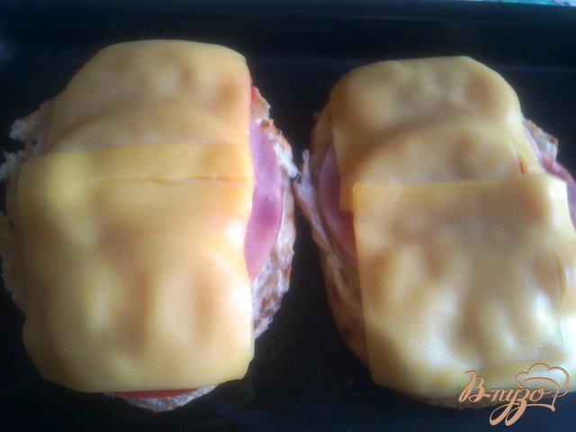 Фото приготовление рецепта: Сэндвич для мужчин шаг №7
