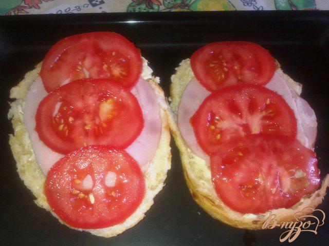 Фото приготовление рецепта: Сэндвич для мужчин шаг №5