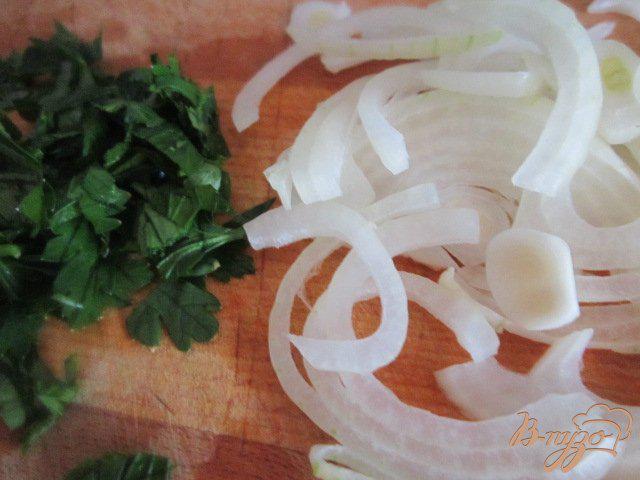Фото приготовление рецепта: Салат с куриным мясом и перцем шаг №7
