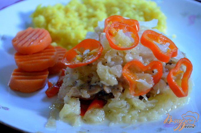 Фото приготовление рецепта: Курица в ананасовом соусе шаг №5