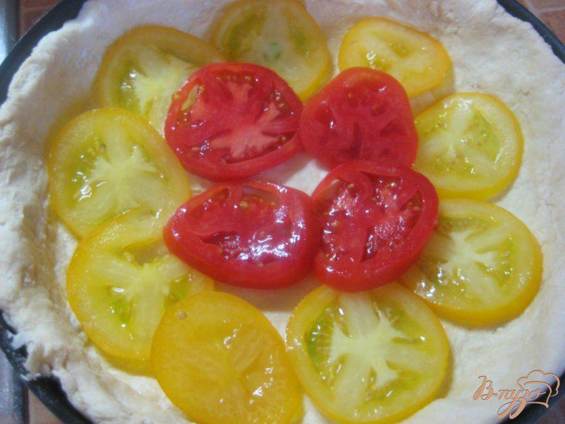 Фото приготовление рецепта: Пирог-суфле с помидорами шаг №7