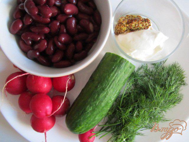 Фото приготовление рецепта: Салат с  красной фасолью шаг №1