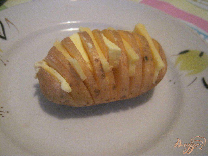 Фото приготовление рецепта: Картофель-гармошка шаг №3