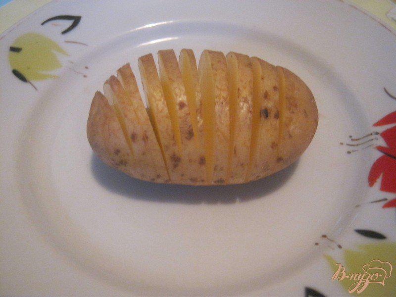 Фото приготовление рецепта: Картофель-гармошка шаг №2