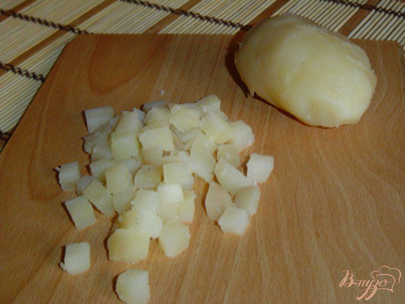 Фото приготовление рецепта: Картофельный салат с грибами и клюквой шаг №1