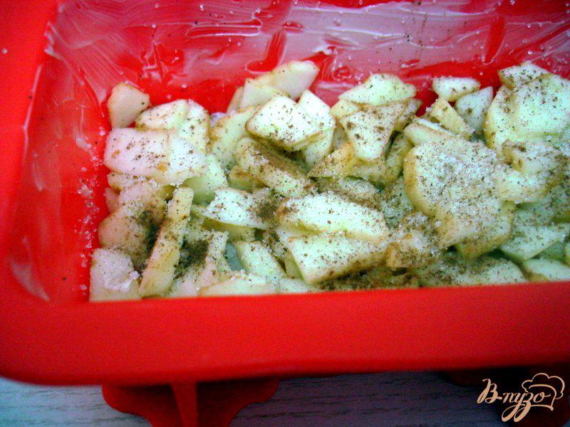 Фото приготовление рецепта: Рисовая запеканка с яблоками шаг №7
