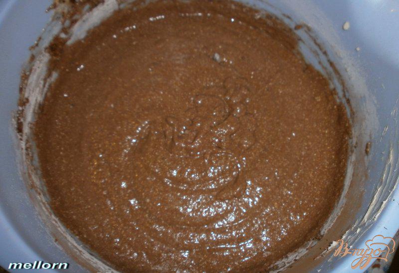 Фото приготовление рецепта: Шоколадный манник с халвой шаг №3