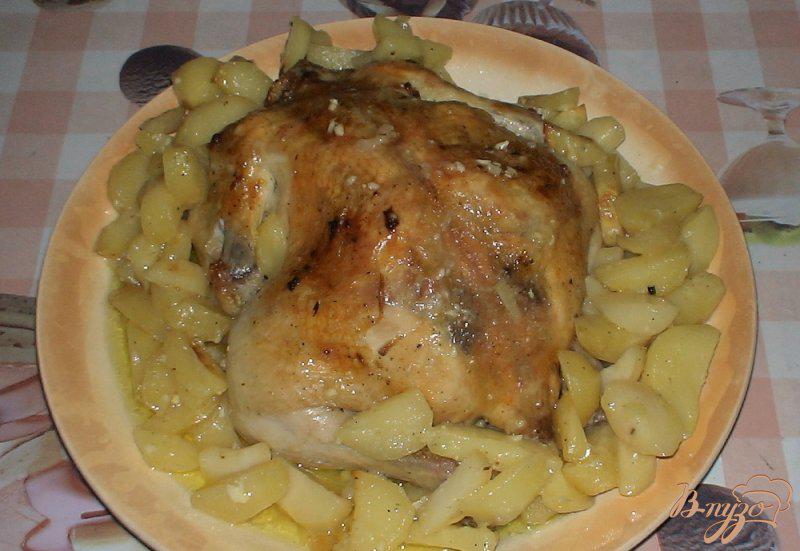 Фото приготовление рецепта: Курица с картофелем в рукаве шаг №5