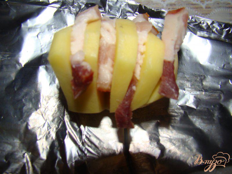 Фото приготовление рецепта: Картофель с салом шаг №2