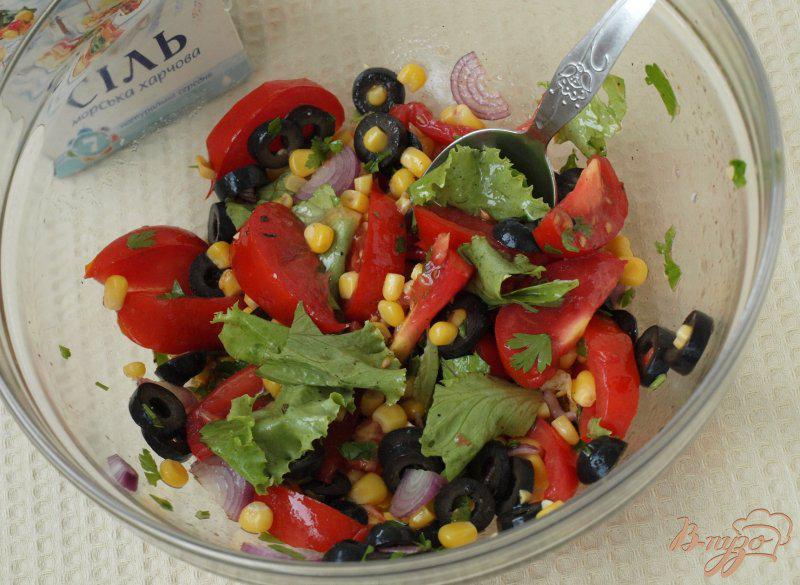 Фото приготовление рецепта: Критский салат с фетой шаг №3