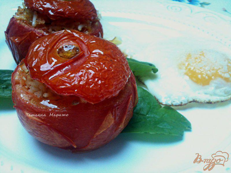 Фото приготовление рецепта: Фаршированные томаты шаг №10