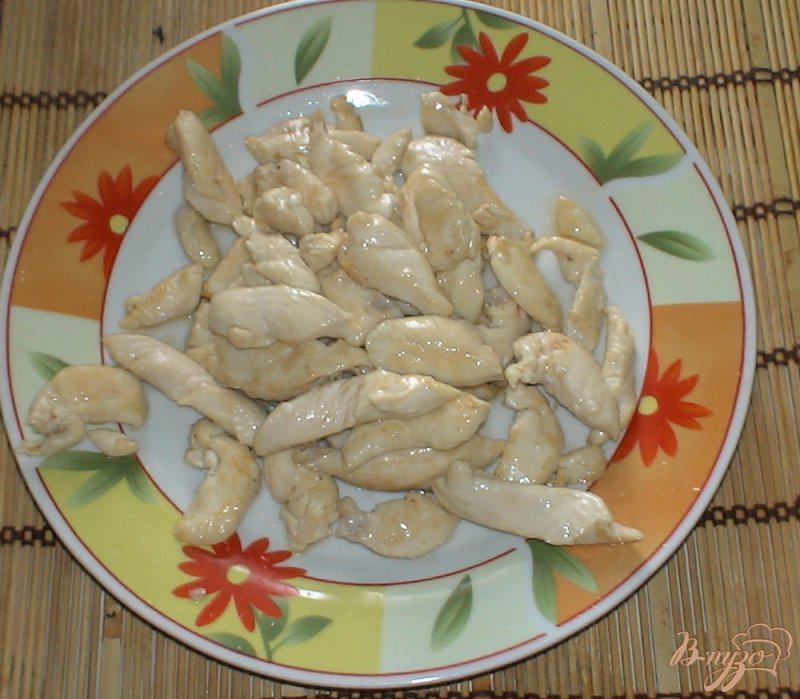 Фото приготовление рецепта: Куриное филе по-китайски с рисом шаг №5