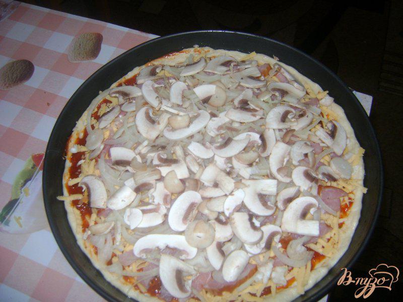 Фото приготовление рецепта: Быстрая пицца шаг №9
