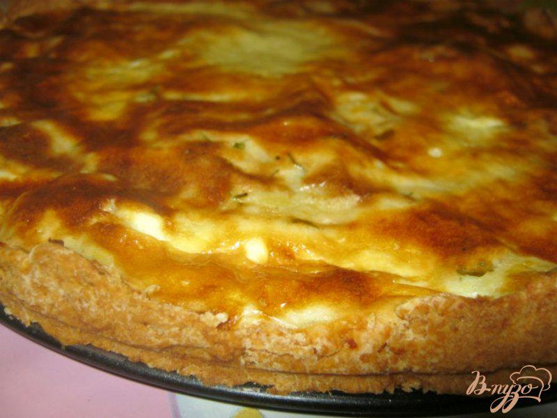 Фото приготовление рецепта: Заливной картофельный пирог шаг №6