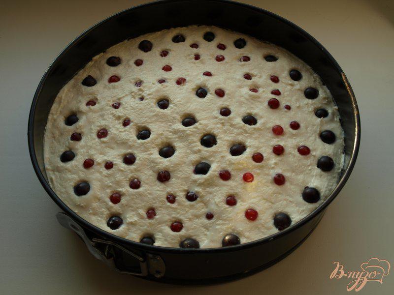 Фото приготовление рецепта: Смородиновый торт «Красное и чёрное» шаг №4