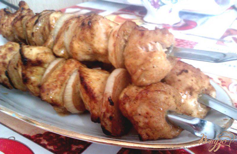 Фото приготовление рецепта: Шашлык из куриной грудки шаг №6