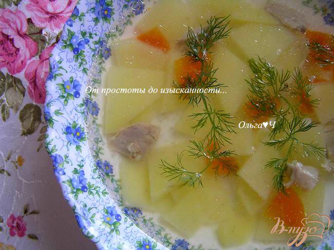 Фото приготовление рецепта: Суп с курицей в мультиварке шаг №7