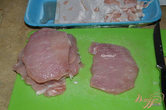 Фото приготовление рецепта: Абрикосовая хрустящая свиная отбивная шаг №2