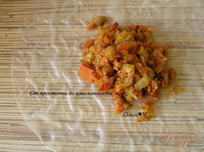 Фото приготовление рецепта: Спринг-роллы с овощами и пшеничными хлопьями шаг №6