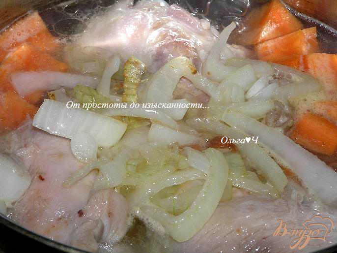 Фото приготовление рецепта: Рагу из курицы с овощами шаг №4