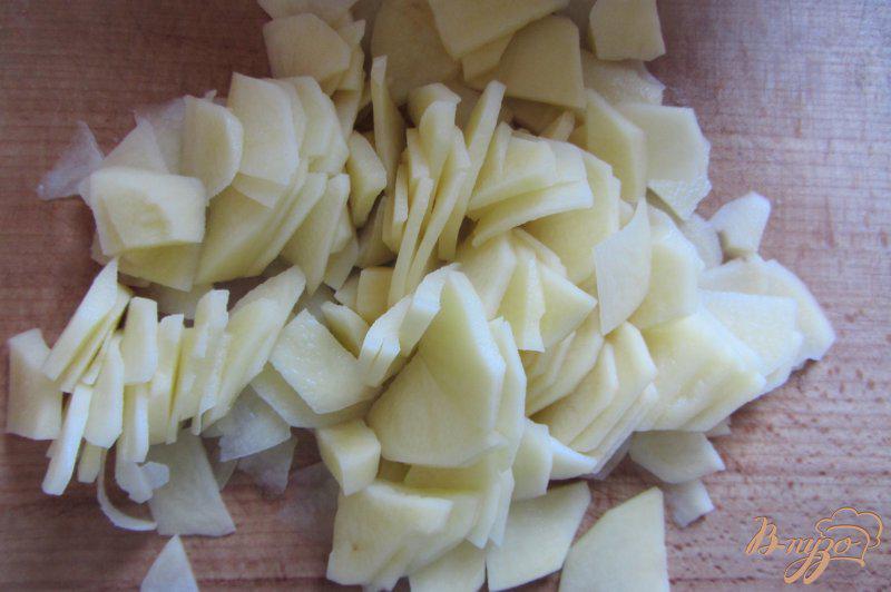 Фото приготовление рецепта: Картофель жареный по-украински с салом шаг №1
