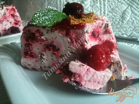 Фото приготовление рецепта: Десертный террин с малиной шаг №7