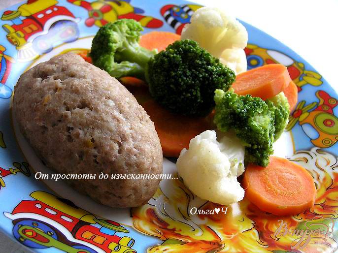 Фото приготовление рецепта: Зразы с морковно-тыквенной начинкой (на парУ) шаг №7